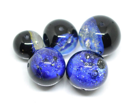 blue space beads galaxy jewelry diy project blue nebula necklace space jewelry artisan glass beads italian glass bead space inspire universe