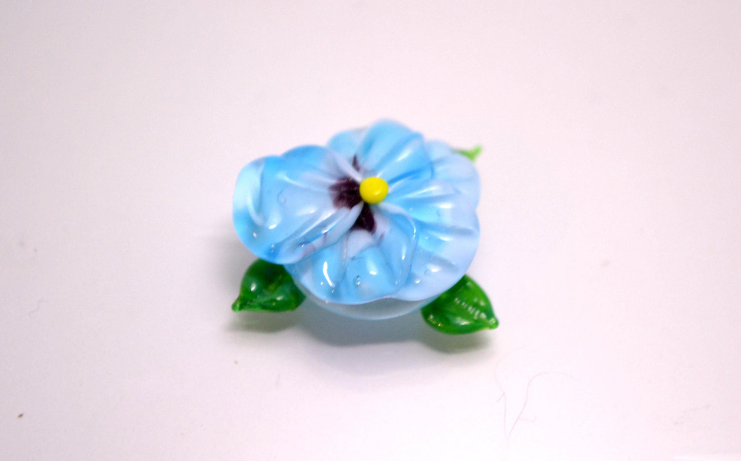 Making jewelry blue flower bead Lampwork glass violet jewelry summer blue jewelry flower jewelry Floral artisan lampwork pretty chic jewelry