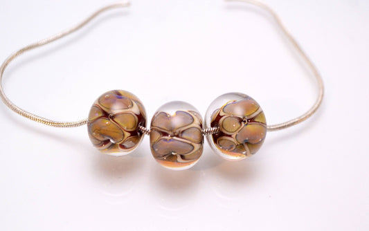 colorful bead snake jewelry handcrafted beads  artisan lampwork glass  3d flower glass clear pearl  jewelry set reptile bead handmade