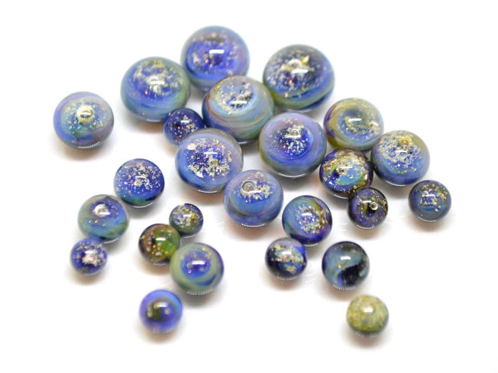 space lampwork beads half-drilled beads galaxy beads for earrings galaxy jewelry making lampwork galaxy bead Focal