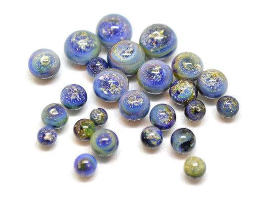 space lampwork beads half-drilled beads galaxy beads for earrings galaxy jewelry making lampwork galaxy bead Focal