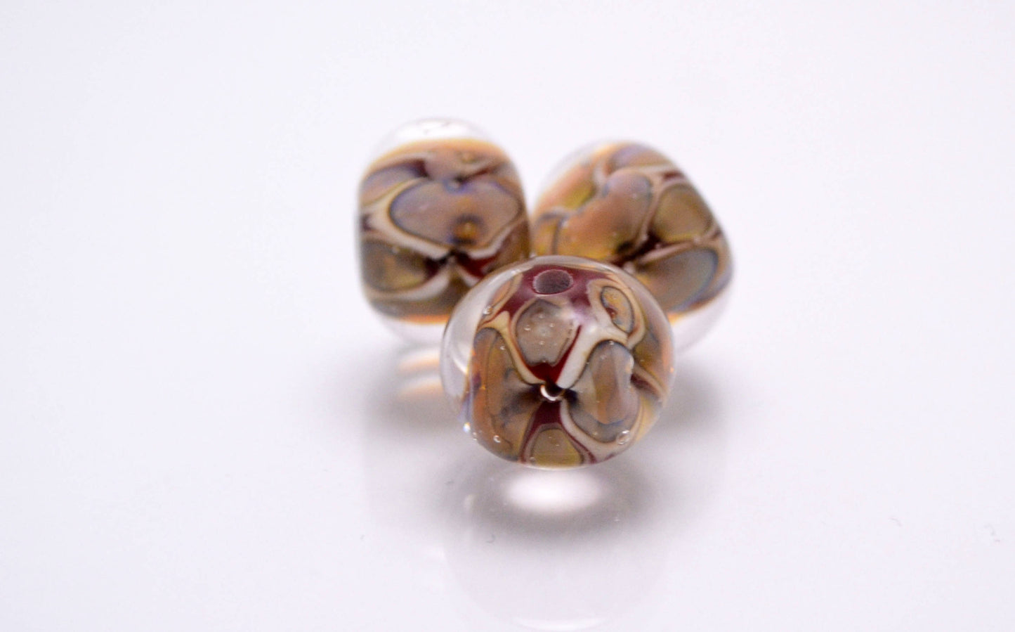 colorful bead snake jewelry handcrafted beads  artisan lampwork glass  3d flower glass clear pearl  jewelry set reptile bead handmade