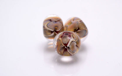 colorful bead snake jewelry handcrafted beads  artisan lampwork glass  3d flower glass clear pearl  jewelry set reptile bead handmade