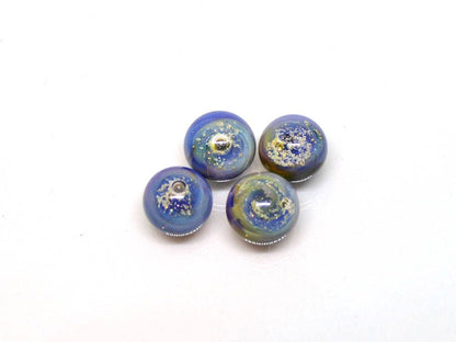 space lampwork beads half-drilled beads galaxy beads for earrings galaxy jewelry making lampwork galaxy bead Focal