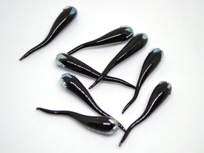 Black silver chili peppers, Lampwork chile beads, lampwork charms, Artisan lampwork, Farm lampwork, Vegetable beads, Lampwork vegetables