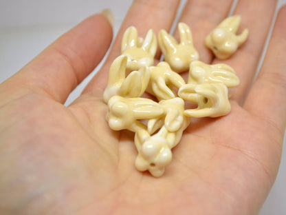 Glass Root tooth beads, Molar beads, Dentist gift prank, Teeth beads with 3 roots, Handmade beads, Teeth jewelry, Teeth earrings, Lampwork