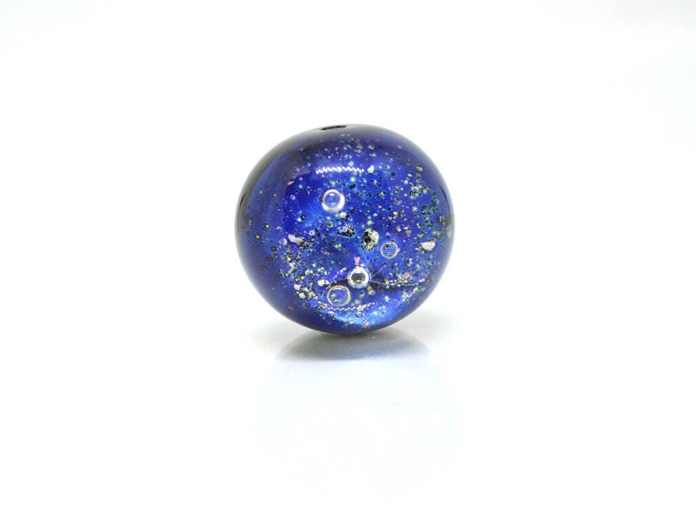 blue space beads galaxy jewelry diy project blue nebula necklace space jewelry artisan glass beads italian glass bead space inspire universe