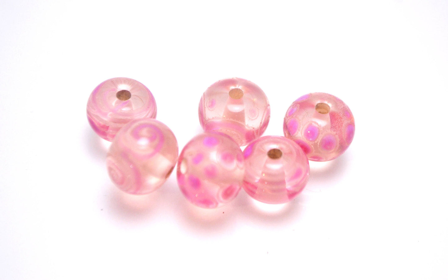 lampwork bead glass handmade lampwork jewelry glass making set snake jewelry artisan lampwork Murano glass pink shimmer pink points strips