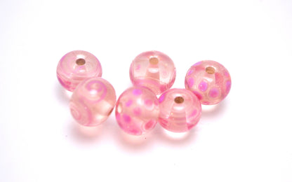 lampwork bead glass handmade lampwork jewelry glass making set snake jewelry artisan lampwork Murano glass pink shimmer pink points strips
