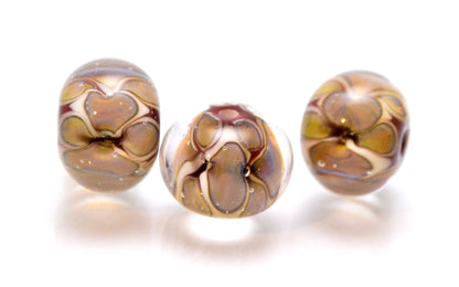 colorful bead snake jewelry handcrafted beads  artisan lampwork glass  3d flower glass clear pearl  jewelry set reptile bead handmade