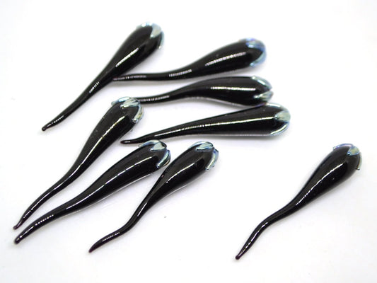 Black silver chili peppers, Lampwork chile beads, lampwork charms, Artisan lampwork, Farm lampwork, Vegetable beads, Lampwork vegetables