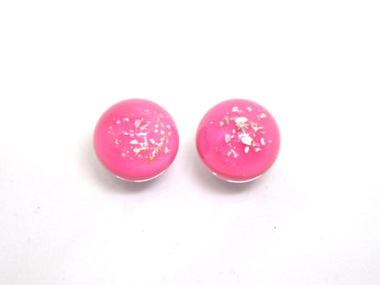 Handmade glass universe beads, Space lampwork, Galaxy beads for earrings,Half-drilled beads,Glass galaxy,Pink lampwork galaxy,galaxy jewelry