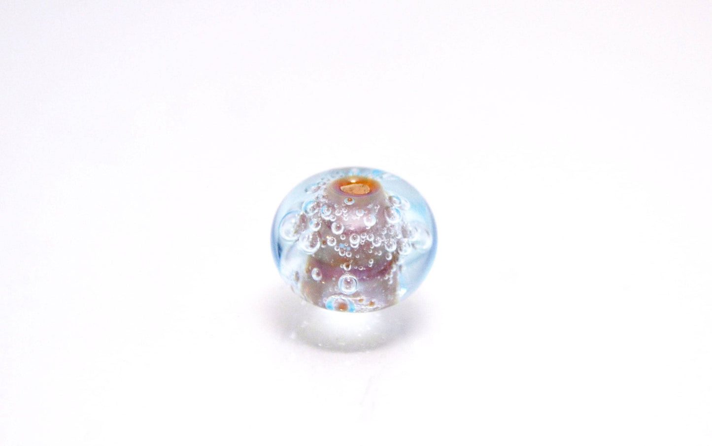 Bubbles glass bubble jewelry lampwork blue glass bubbles sky blue glass bead set artisan lampwork jewelry making bead Bubble bracelet