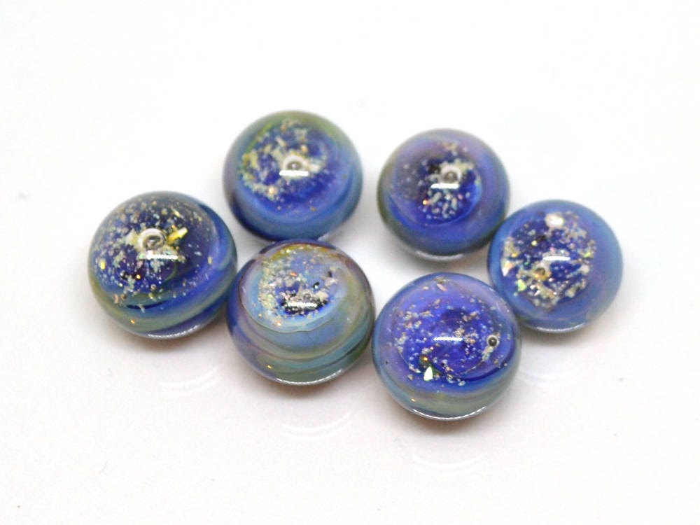 space lampwork beads half-drilled beads galaxy beads for earrings galaxy jewelry making lampwork galaxy bead Focal