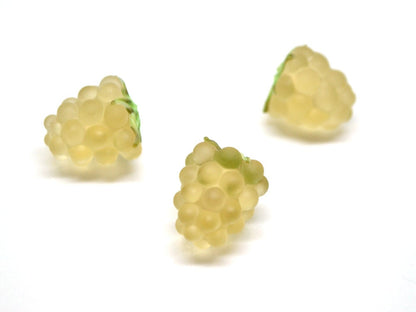 lampwork yellow raspberry, Frost glass berries, Lampwork berry, Lampwork fruit beads, Glass Raspberry