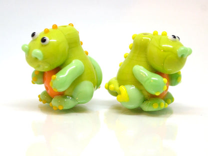 Green animals glass