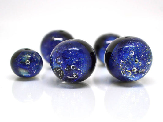 blue space beads galaxy jewelry diy project blue nebula necklace space jewelry artisan glass beads italian glass bead space inspire universe