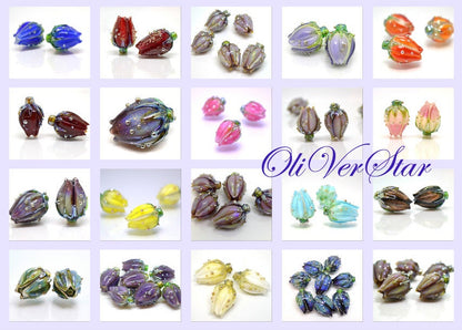 gray lampwork glass handmade bead rhombus oval bead swirl jewelry making transparent bead artisan mirror set silver texture pendant sra