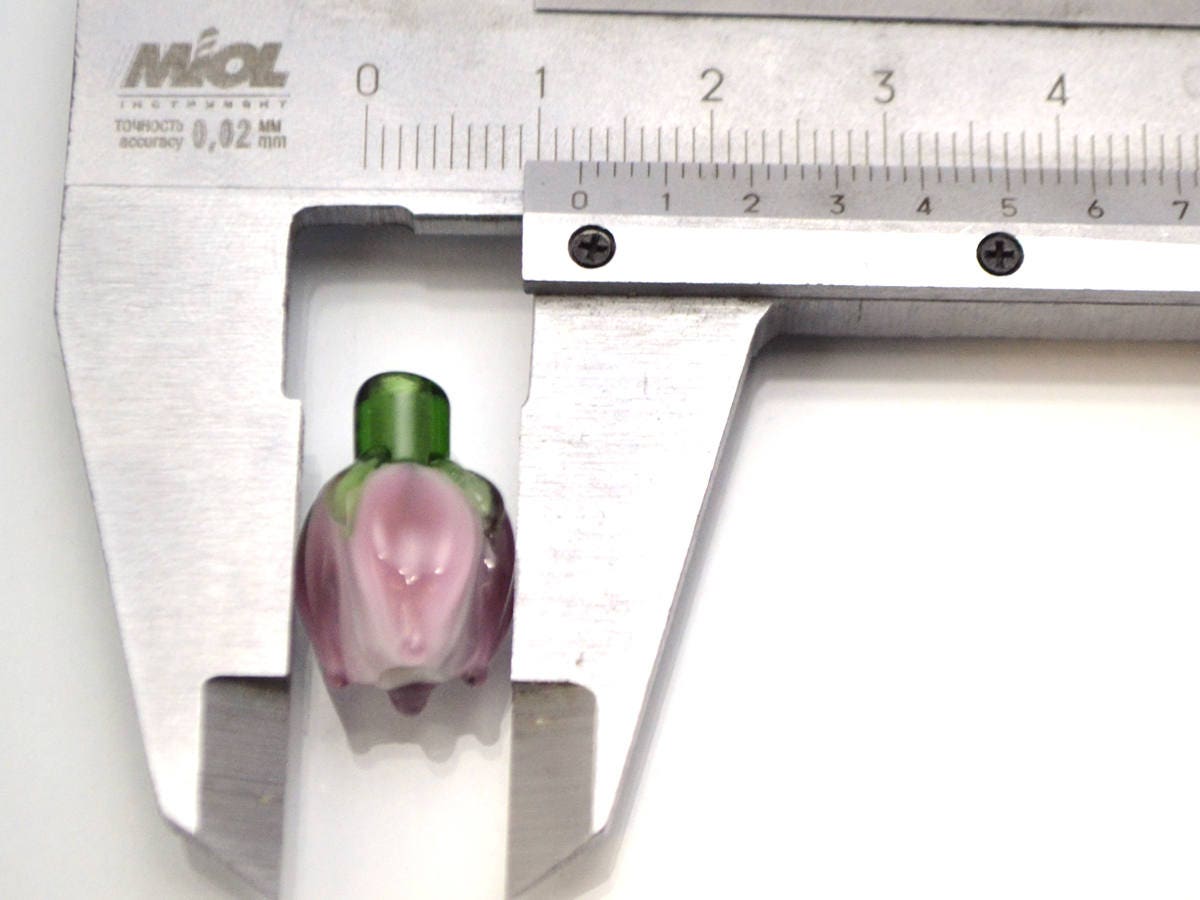 lilac flower lampwork bud bead floral jewelry jewelry making set artisan lampwork glass pink bead tender lilac bead necklace earrings green