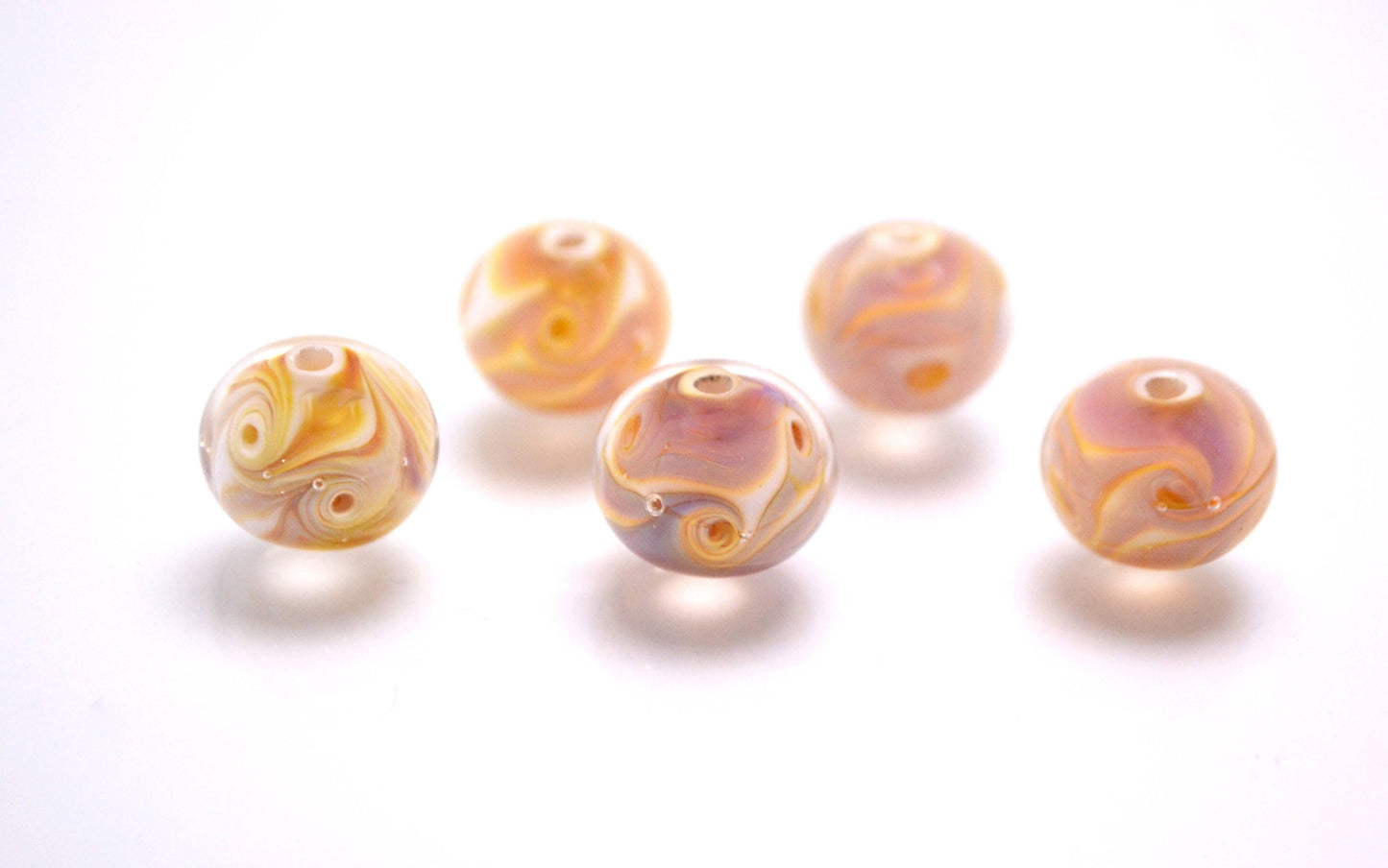 Sand beads yellow glass jewelry yellow lampwork glass bead for jewelry making set artisan lampwork yellow glass bracelet rondelle bead