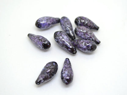 Glass honeysuckle beads, Purple lampwork beads, Purple berry beads, Glass berries, Lampwork berry, Artisan lampwork, Food glass beads